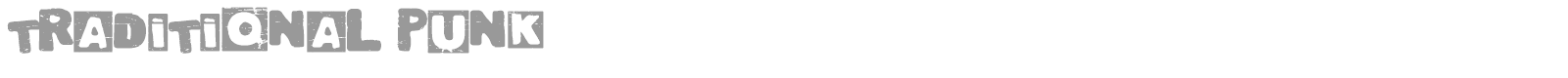 Traditional Punk font preview